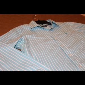 Striped button down